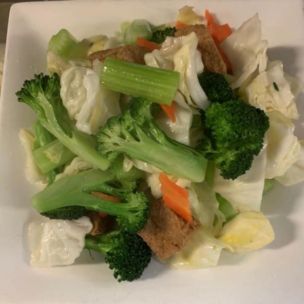 10 Assorted Vegetables with Tofu