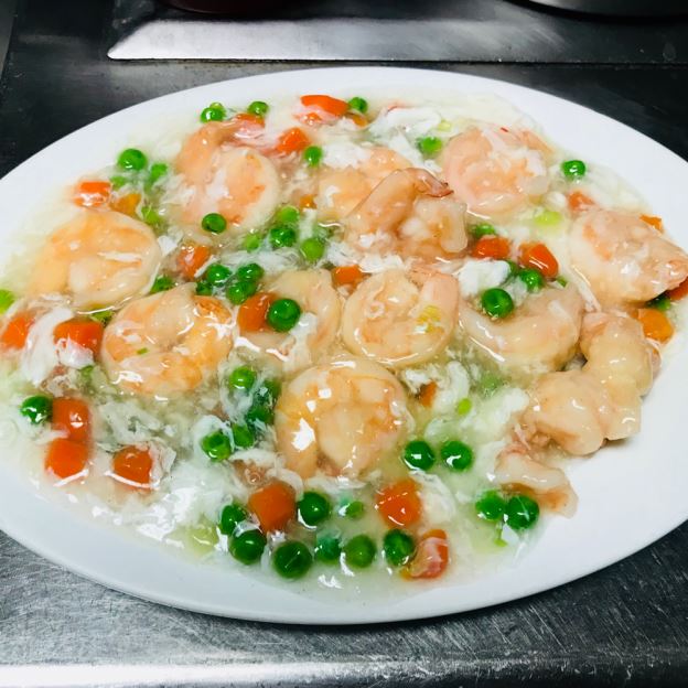 S4. Shrimp w/ Lobster Sauce