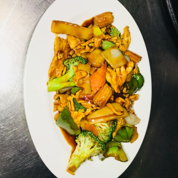 64 Chicken w. Mixed Vegetables