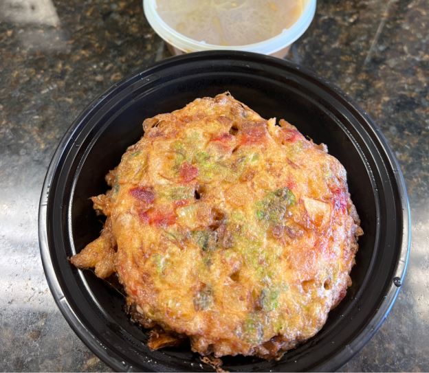 36. 叉烧蓉蛋 Pork Egg Foo Young