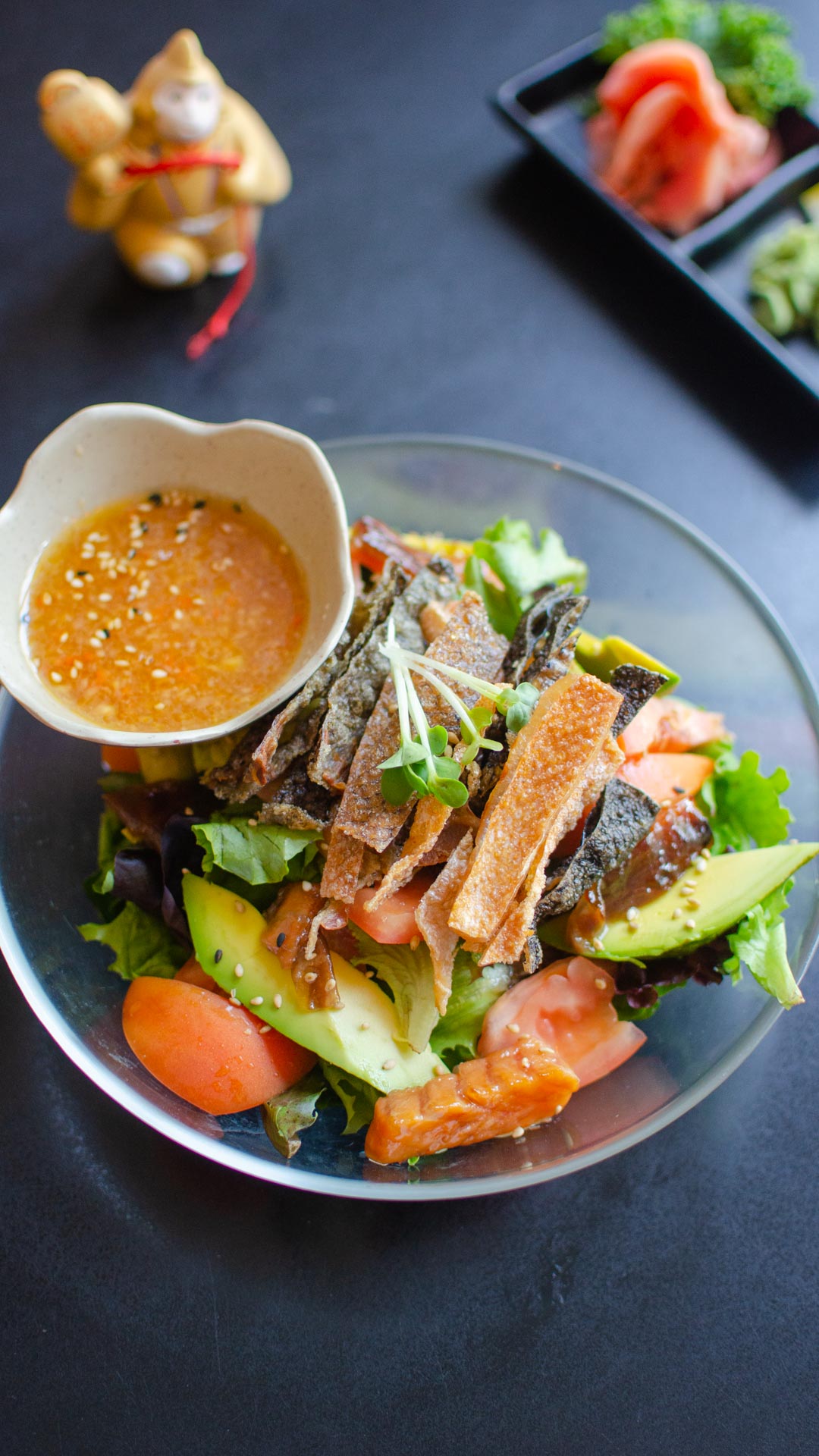 Salmon Skin Salad