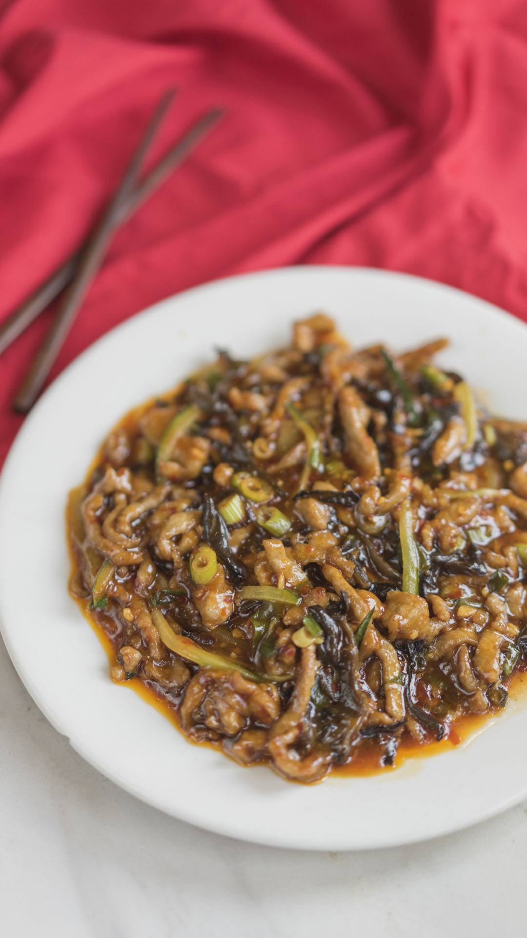 Shredded Pork in Garlic Sauce 鱼香肉丝