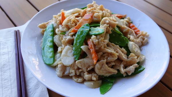 雪豆鸡 Chicken w. Snow Pea