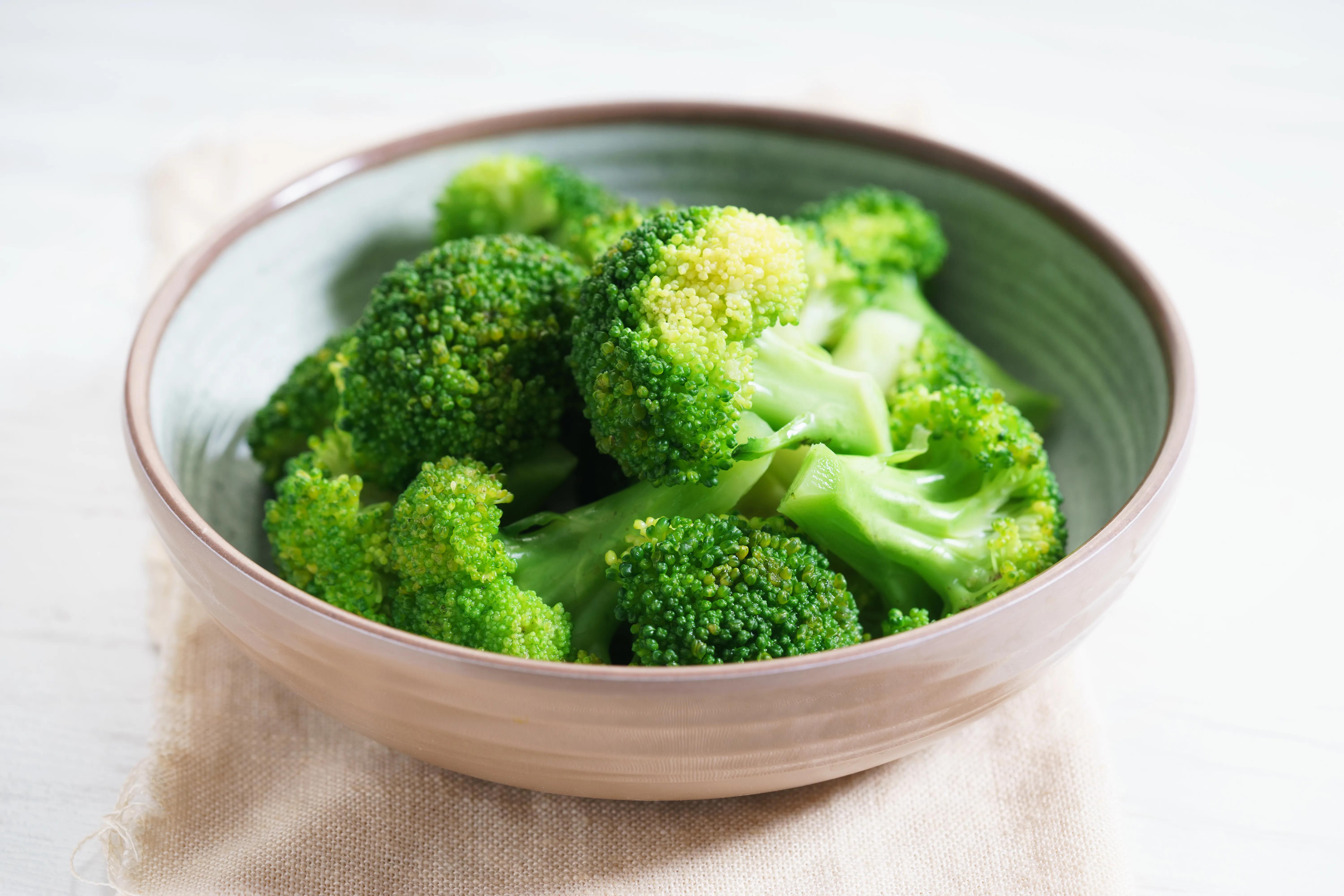 Steamed broccoli