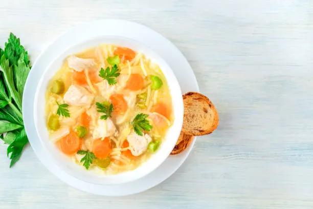 Chicken Noodle with Vegetables Soup