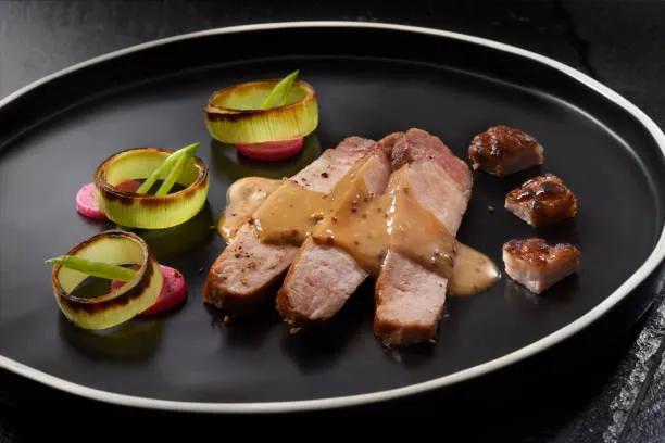 Roast Pork with Snow Peas