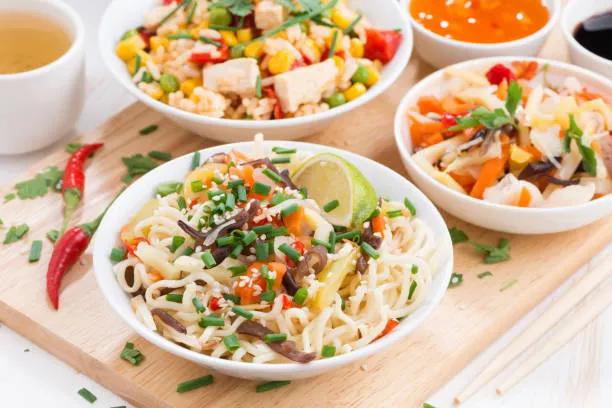 Mixed Vegetables with Pan Fried Noodles