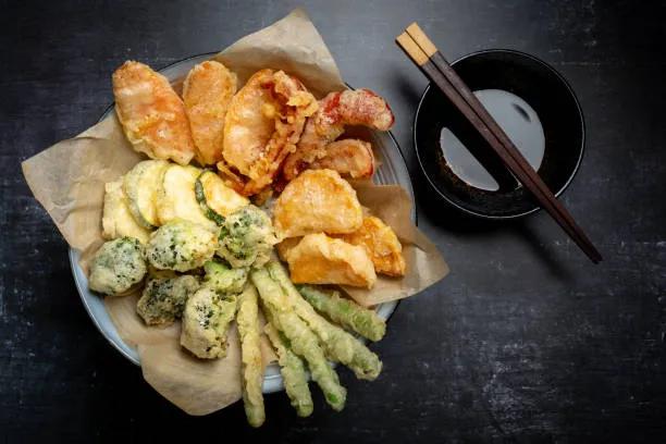 Tempura with Chicken and Vegetables