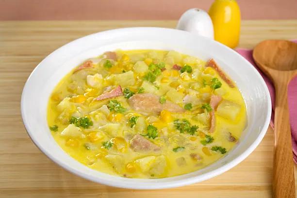 Chicken Corn Soup (for 2)