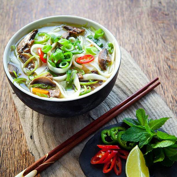 Basil Noodle Soup
