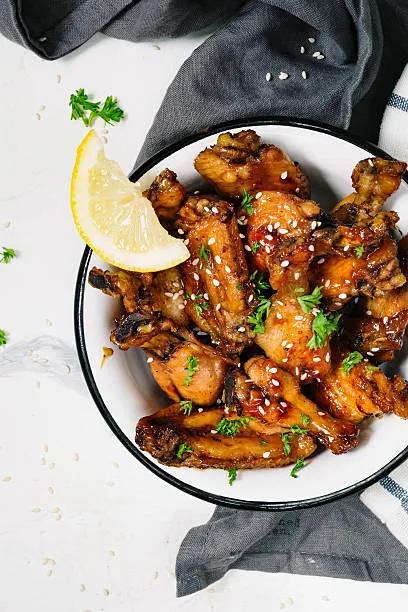 4. Lemon Chicken Wings (8)