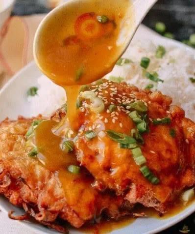 68.鸡蓉蛋 Chicken Egg Foo Young