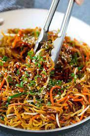 Vegetables Double Pan Fried Noodles