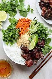 Combination Vietnamese Grilled Noodle Bowl