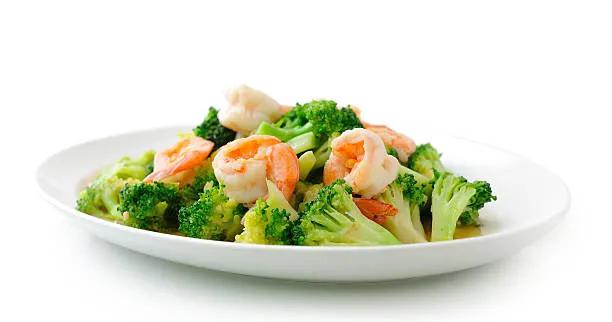 芥兰虾 Shrimp With Broccoli (LG)