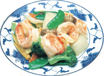 109 Shrimp w. Mixed Vegetables