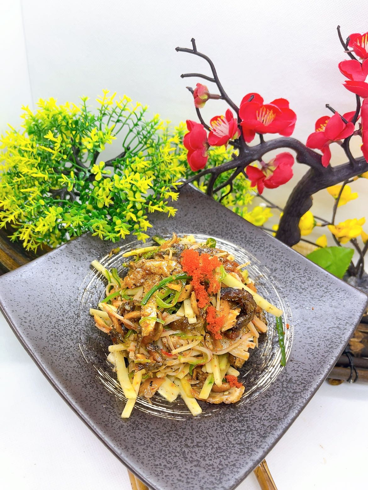 Salmon Skin Salad