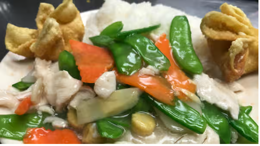 雪豆鸡67. Chicken with Snow Peas