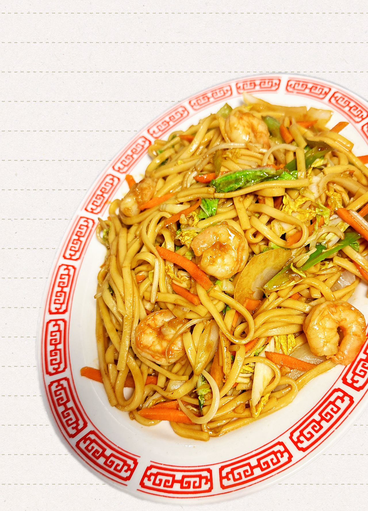 虾捞面 Shrimp Lo Mein