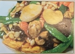 10. 鮮菌扒豆腐 Fried Bean Curd w. Mixed Mushroom