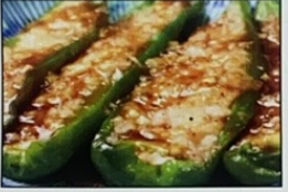 44. 百花釀角椒Shrimp Stuffed CayennePepper (4pc)