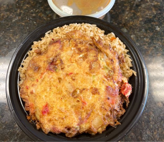 叉烧蓉蛋 Pork Egg Foo Young