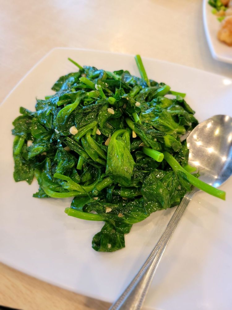 N13.蒜蓉 豆苗 Snow Pea Tips w.Garlic Sauce