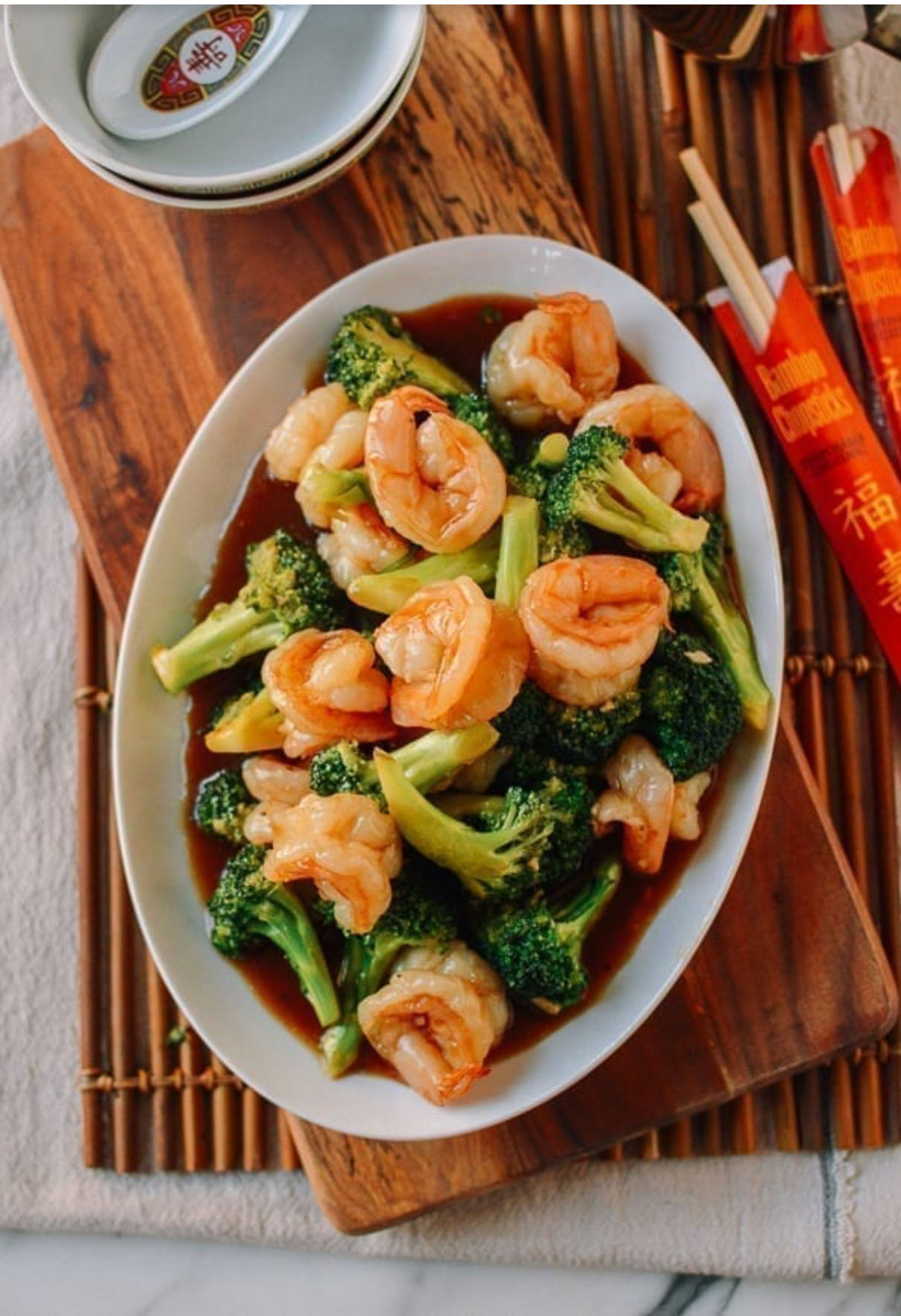 5. Steamed Shrimp w. Broccoli