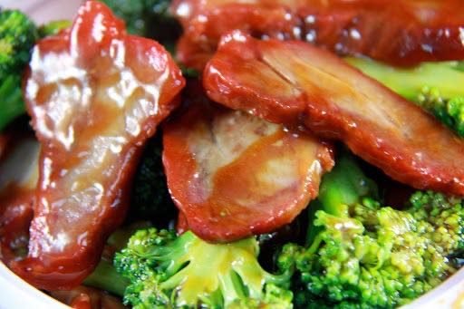 芥兰叉烧49. Roast Pork w. Broccoli