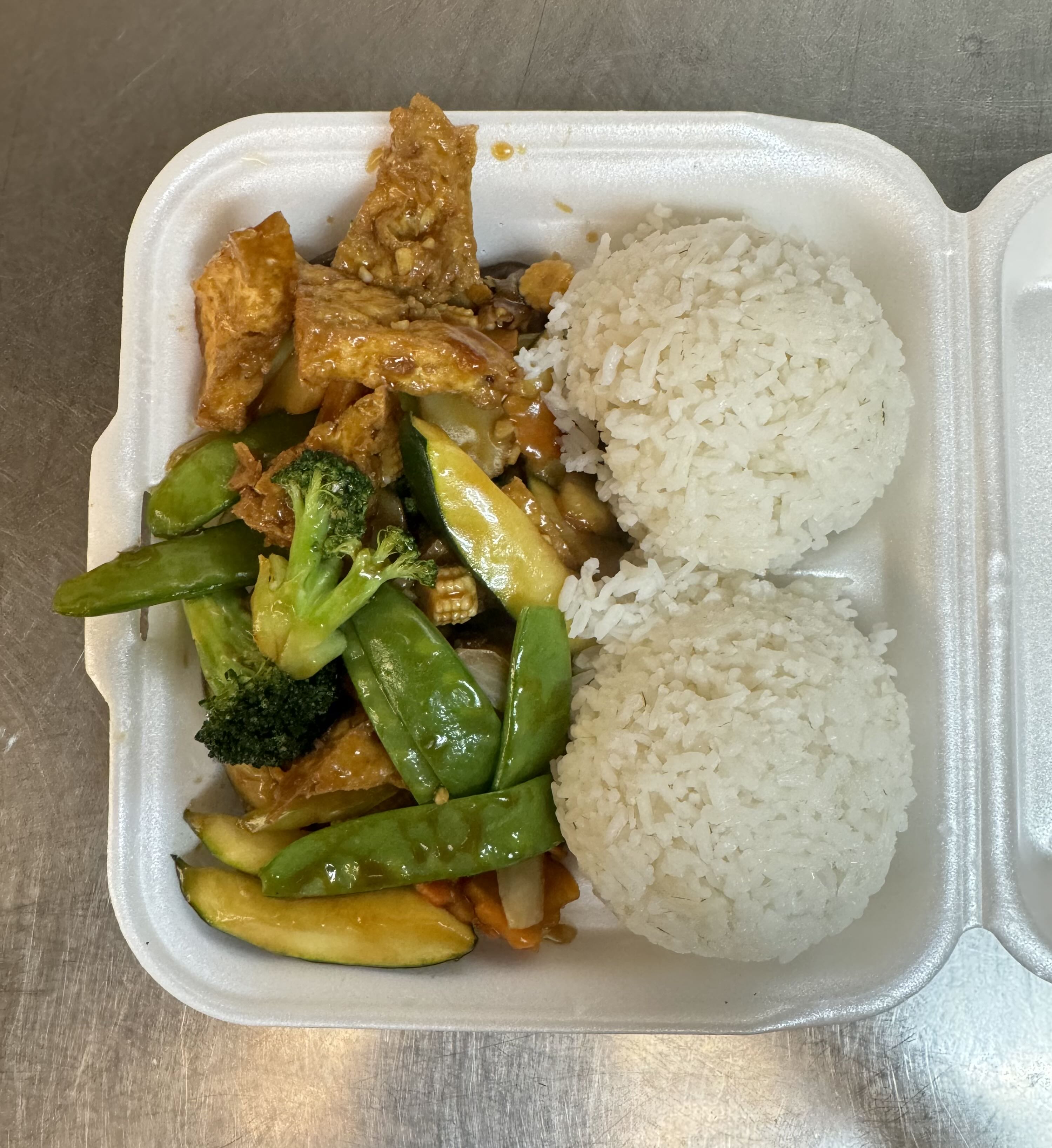 Tofu with Vegetable Dinner Combination