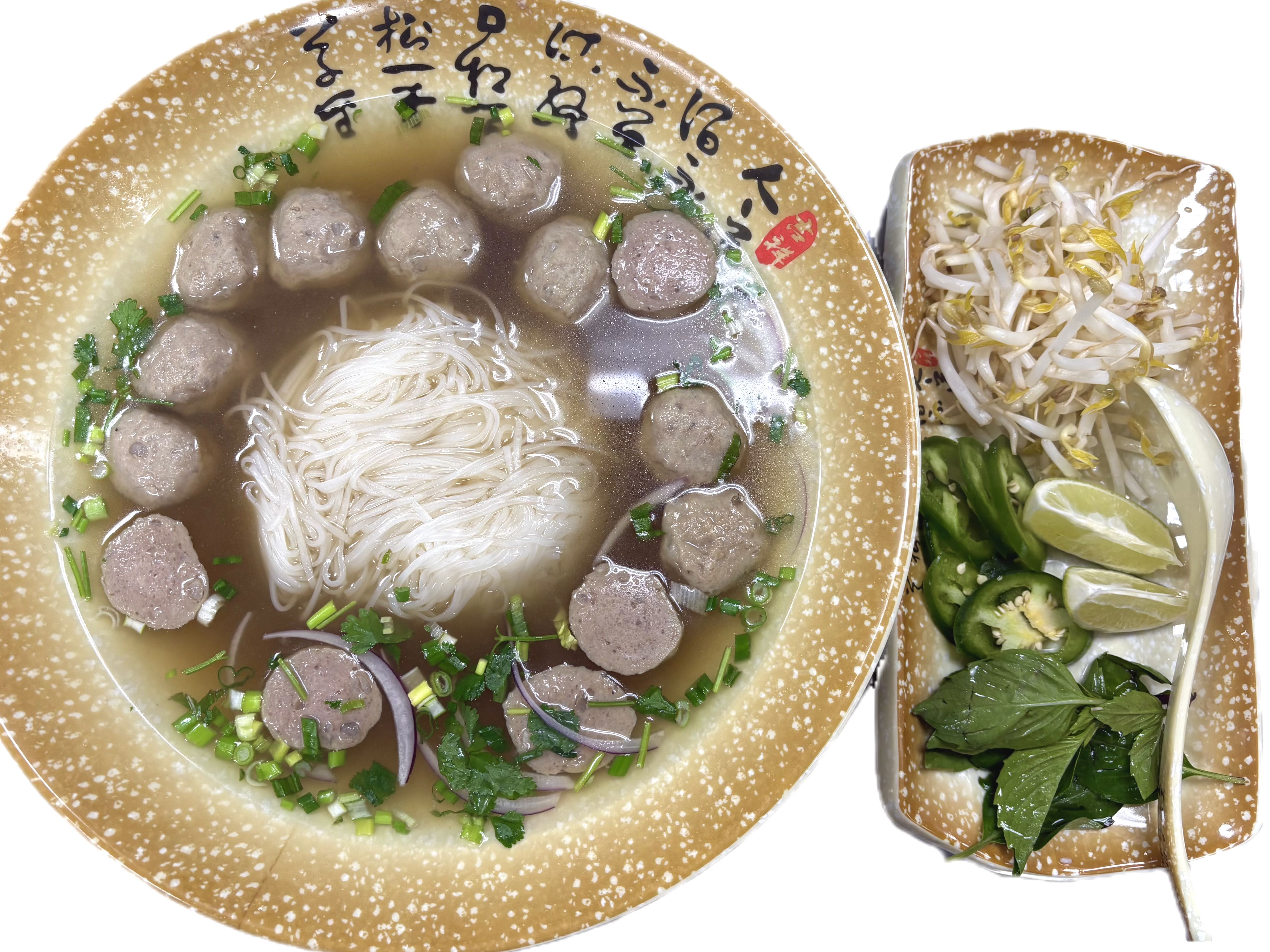 B28.*Beef balls Noodle with Beef broth