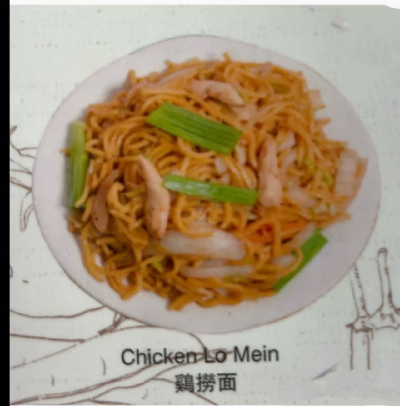 鸡捞面 41. Chicken Lo Mein
