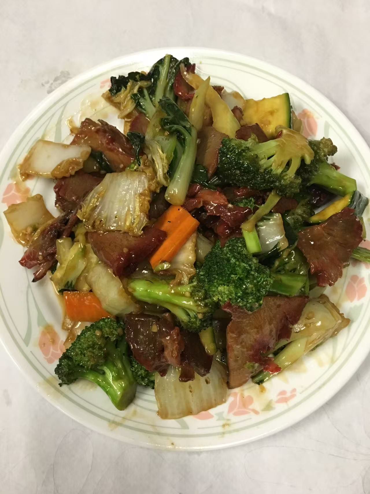 37. BBQ Pork with Mixed Vegetables