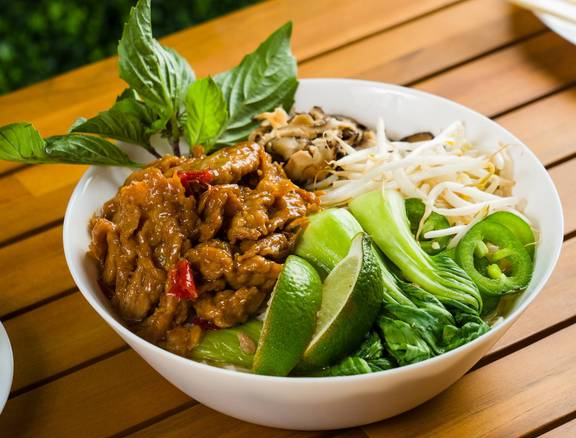 Vegan Ginger Chicken Pho