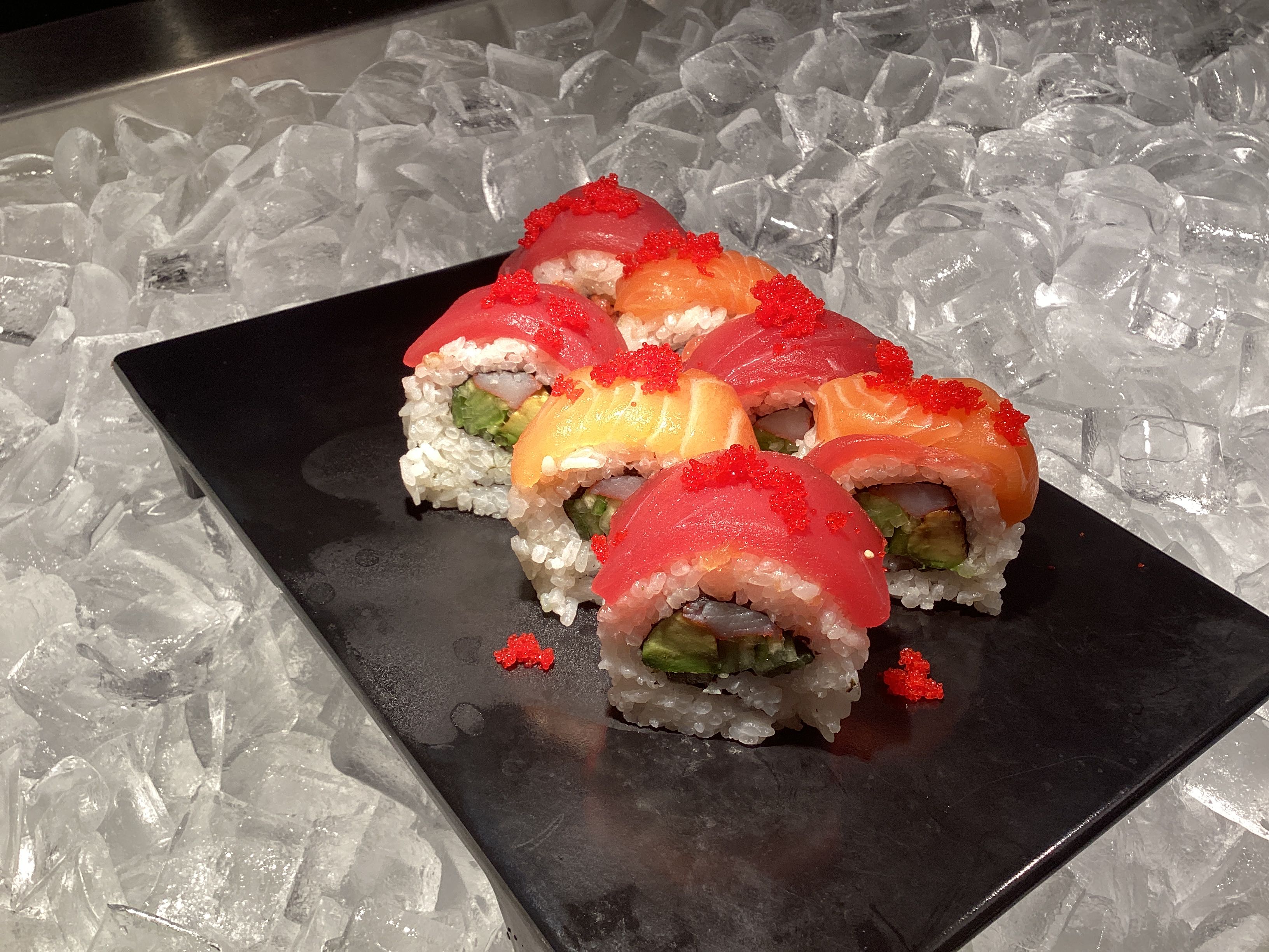 9. Rainbow Roll (8 pcs)
