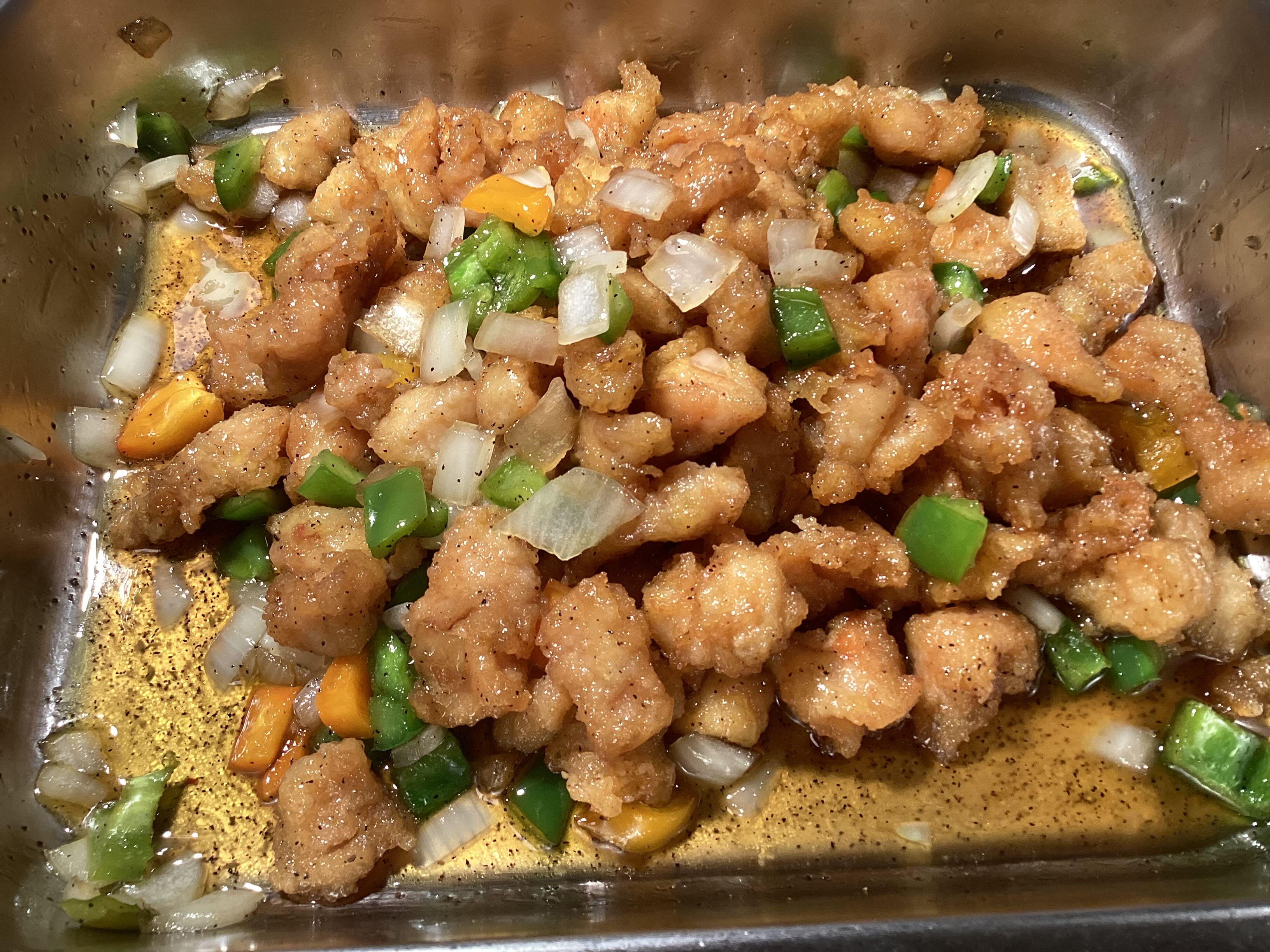 17. CHICKEN WITH BLACK PEPPER SAUCE