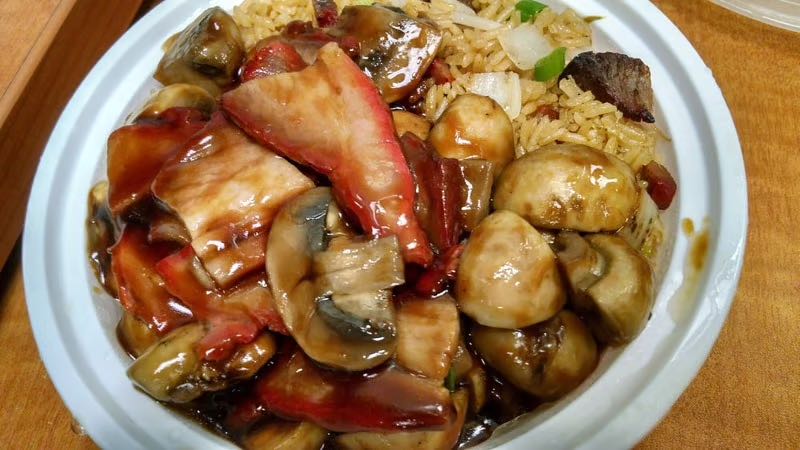 Roast Pork Fresh Mushroom