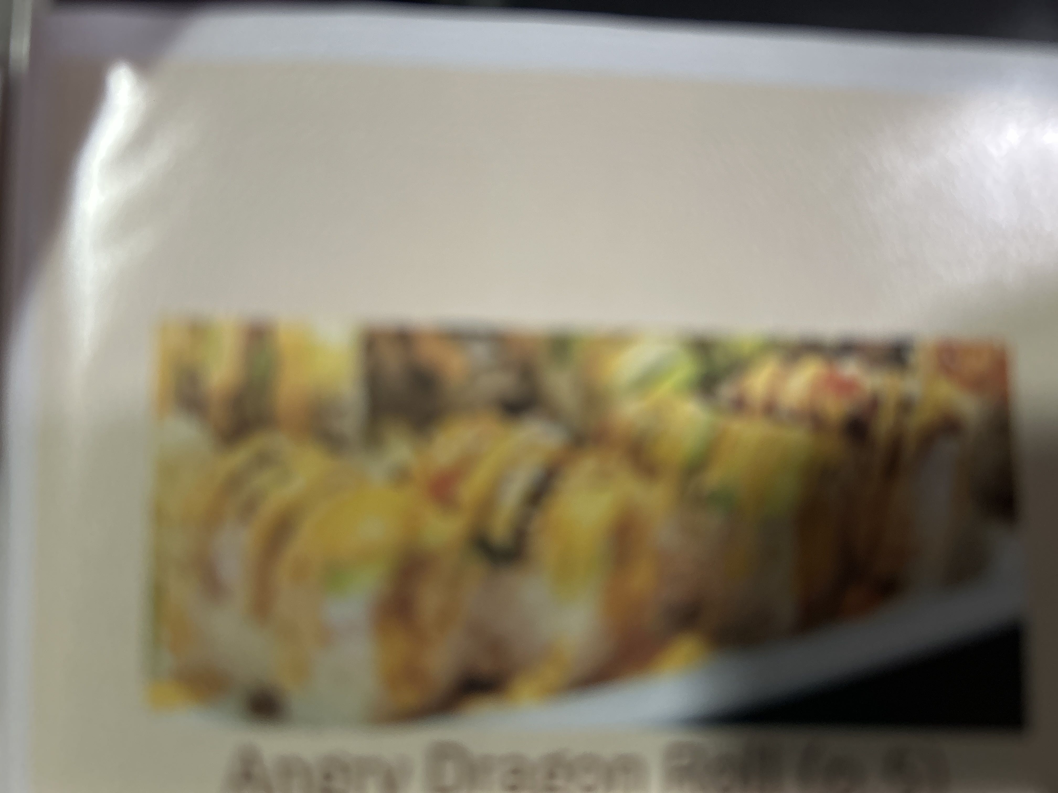 20. Angry Dragon Roll