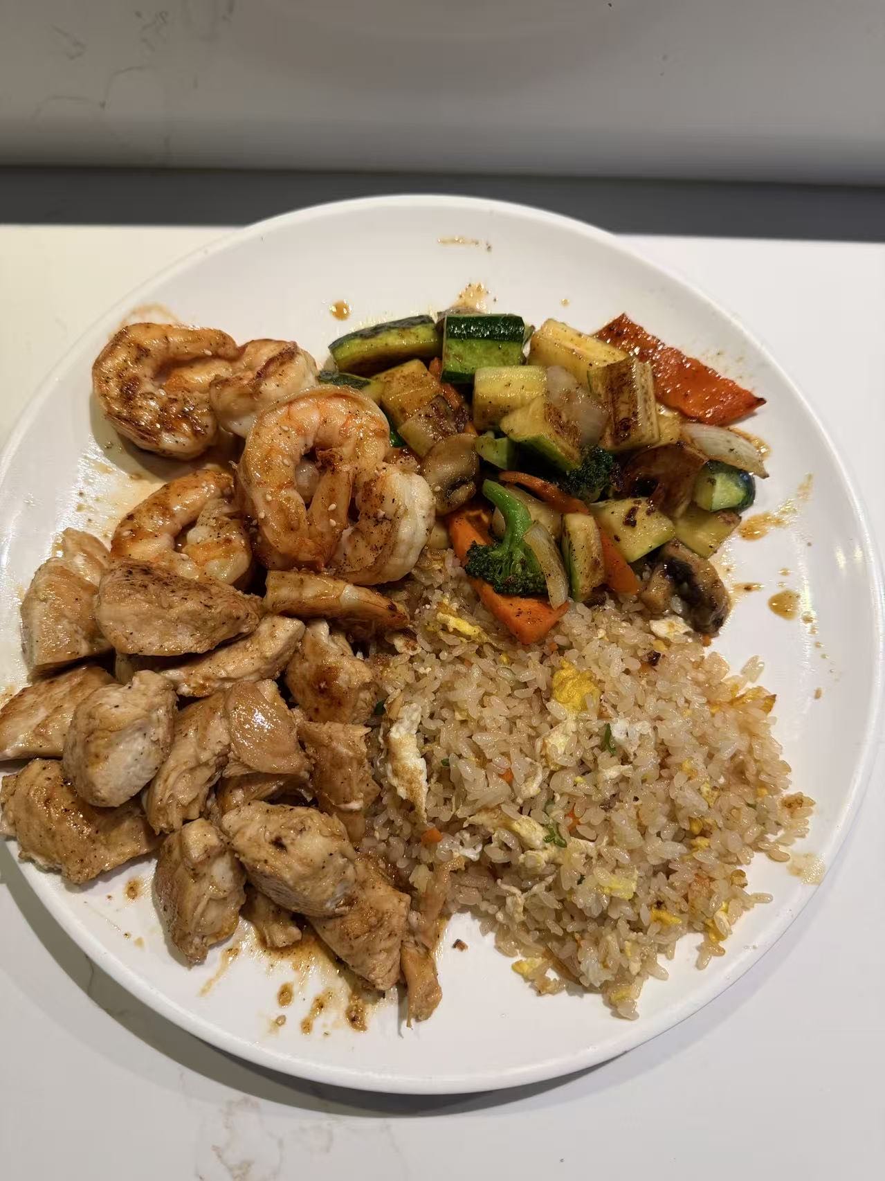 Hibachi Chicken & Shrimp