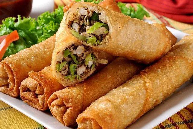 6. Vegetable Spring Rolls (3)